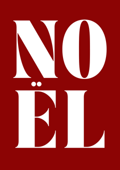 Noël Typography Graphic Print