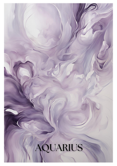 The zodiac's water-bearer in stunning modern abstract