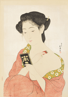 Woman Applying Makeup