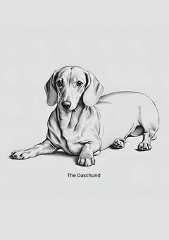 Sleepy eyes of a daschund