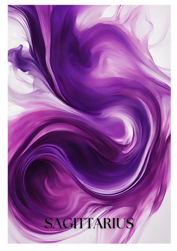Sagittarian Energy Flows in This Modern Abstract Art