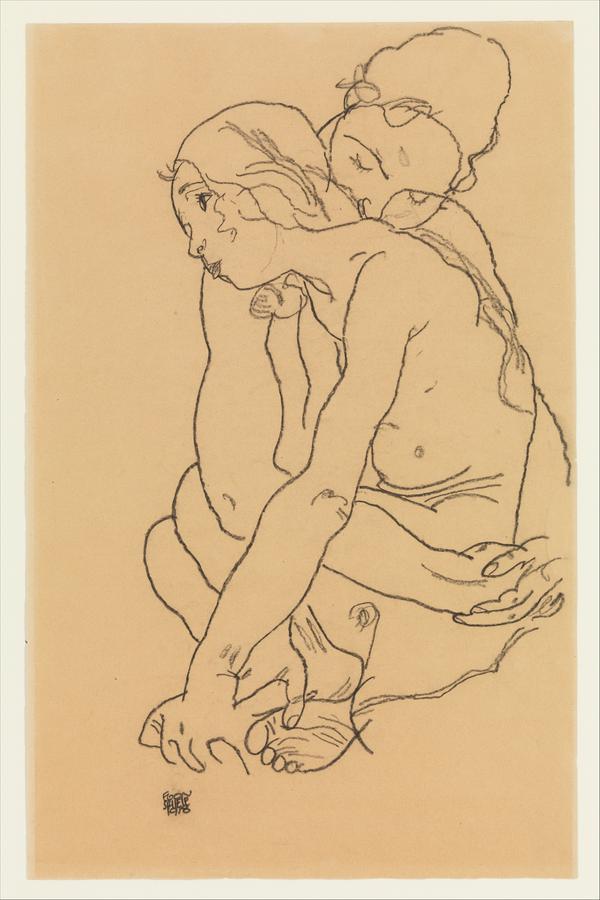 Embrace of Innocence - Egon Schiele