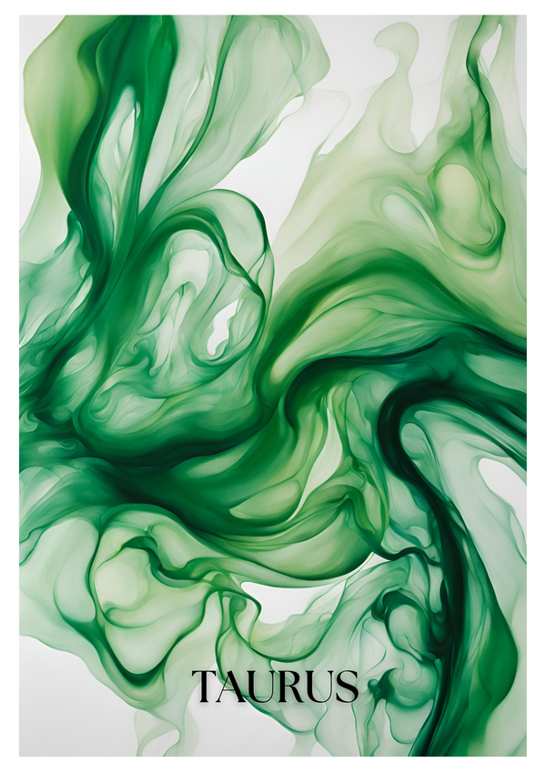 Dynamic artwork representing the vibrant energy of Taurus