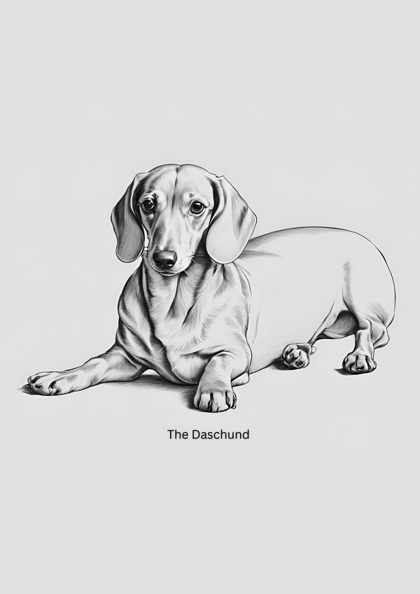 Sleepy eyes of a daschund
